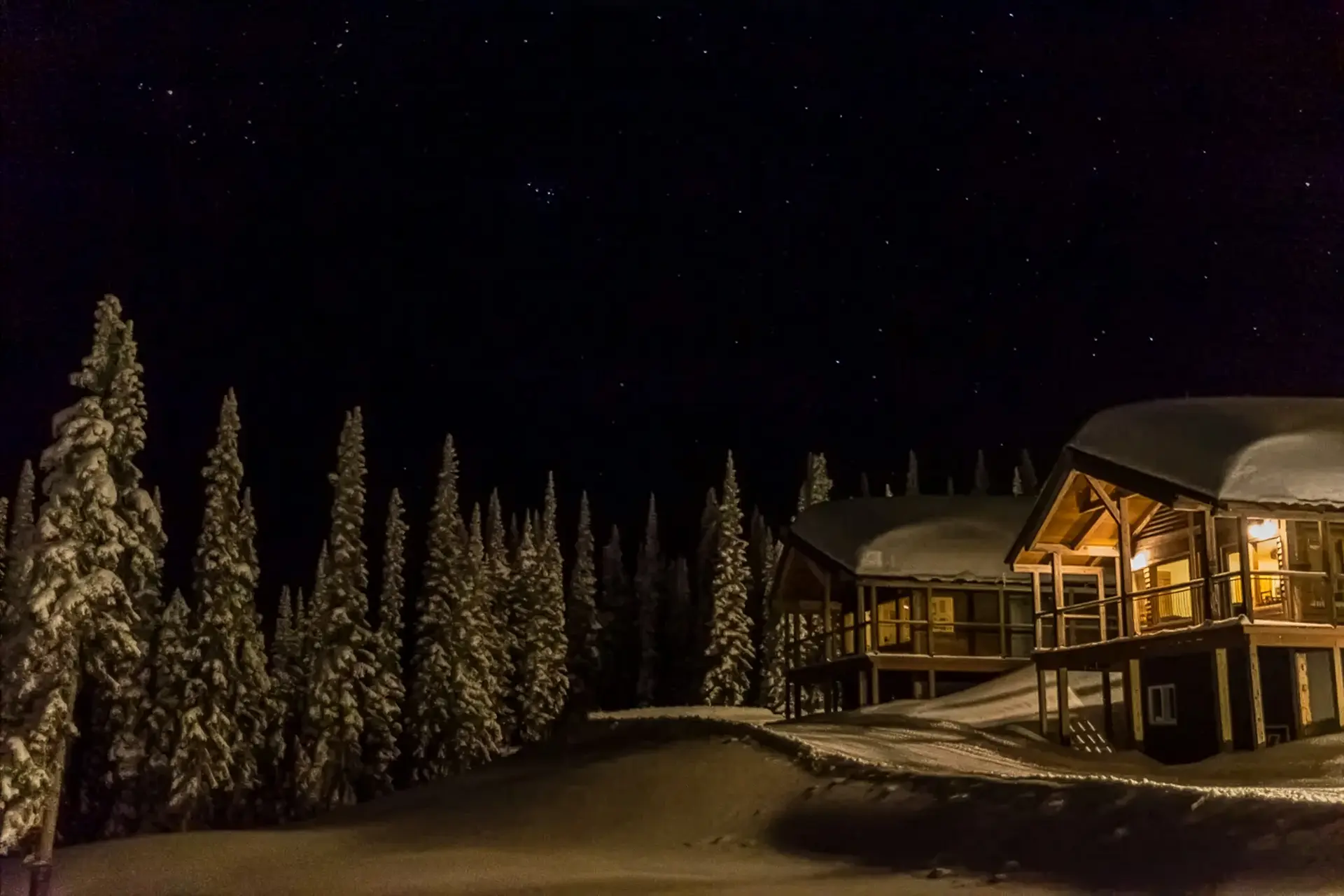 Night Ski Lodge Hero